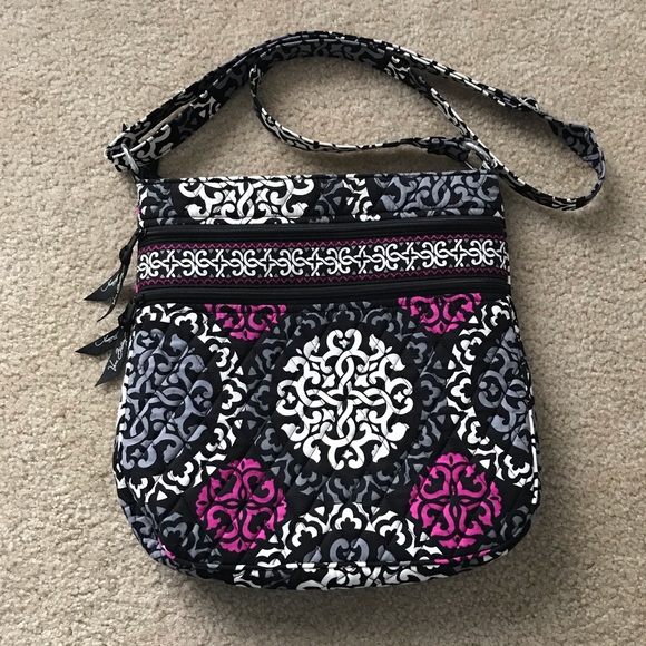 Vera Bradley Handbags - Vera Bradley Canterberry Magenta Triple Zip